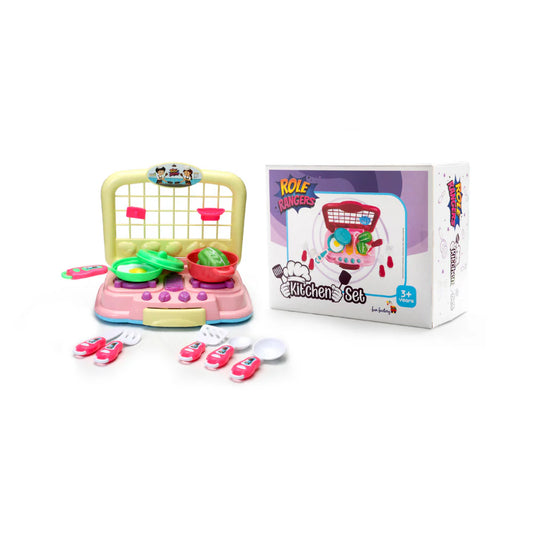 Kids Kitchen Play Set with Utensils