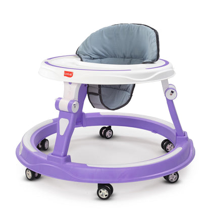 LuvLap Adjustable Baby Walker with 360° Wheels & Foldable Design