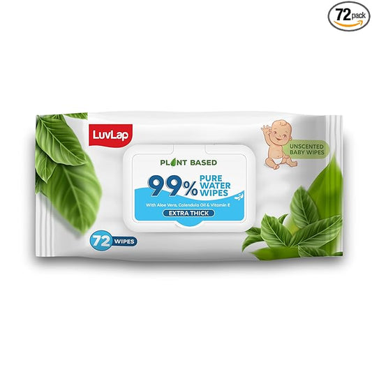 Luvlap - Plant based Pure water wipes (Pack of 2)