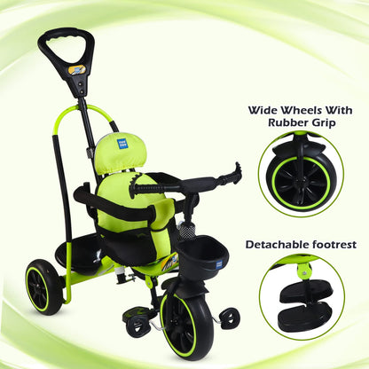Mee Mee Premium Kids Tricycle with Parent Push Handle & Safety Seat