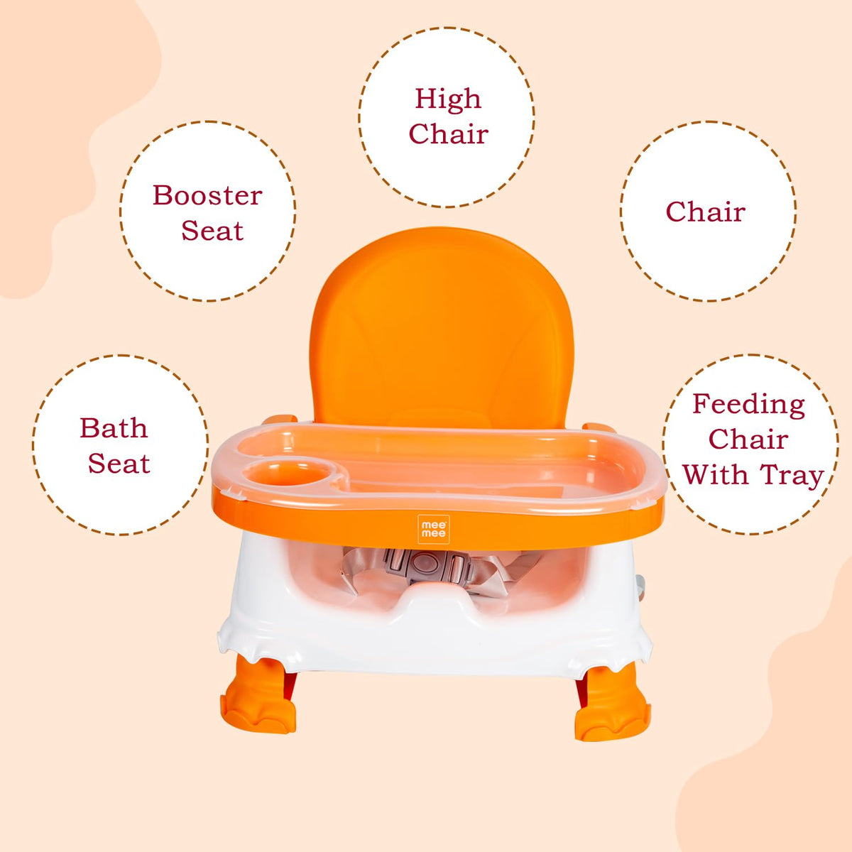 Mee Mee Foldable Booster Seat With Feeding Tray
