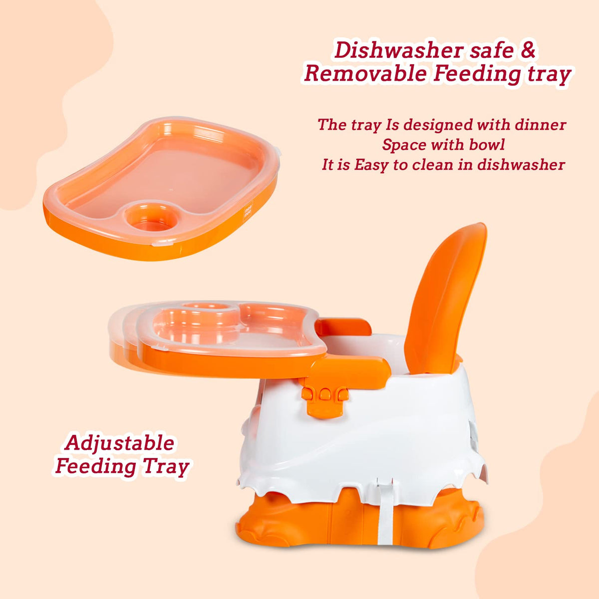 Mee Mee Foldable Booster Seat With Feeding Tray
