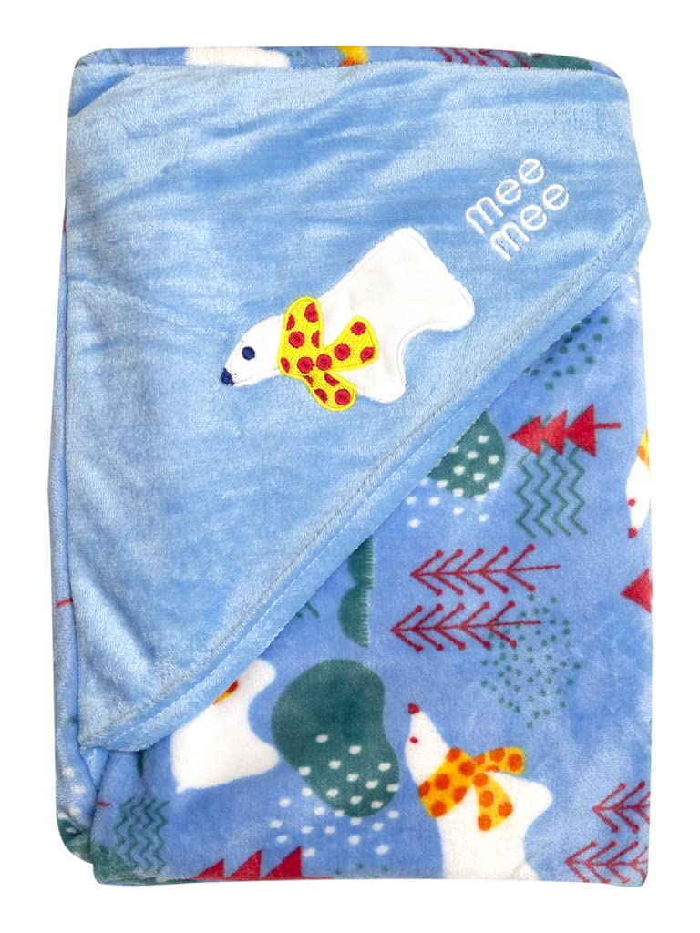 Mee Mee - Swaddle Wrapper Hooded with Hood Blanket Multi Color
