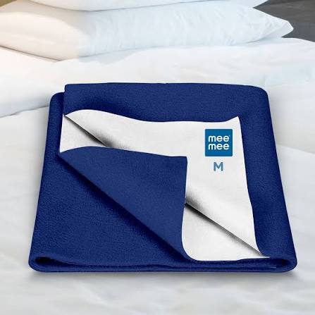 Mee Mee Total Dry & Breathable Mattress Protector Sheet |  Navy Blue