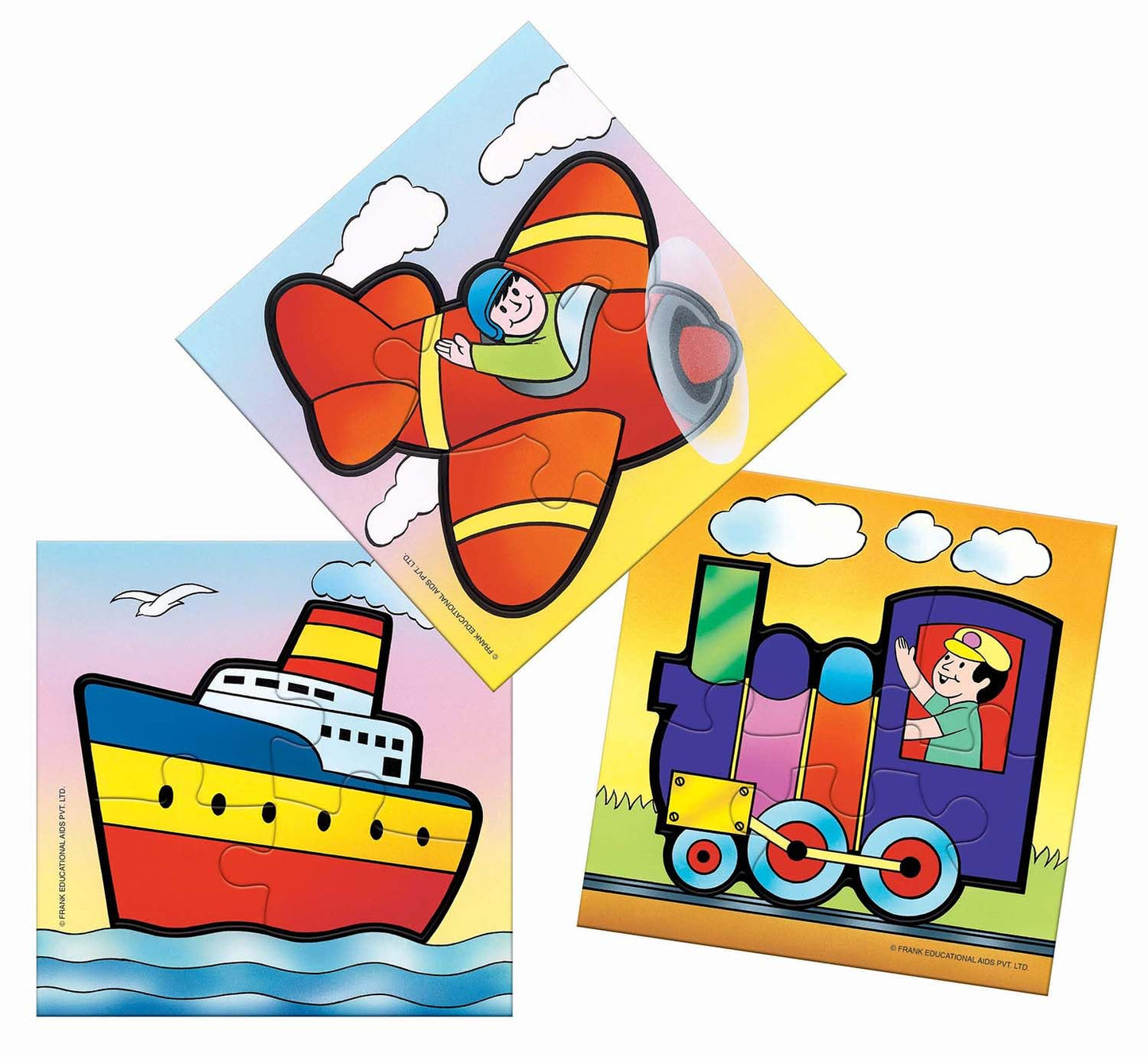 Frank Travel Time First Puzzle Set for Kids – Set of 3