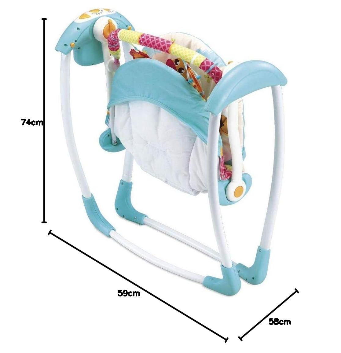 Deluxe Portable Baby Swing for Infants