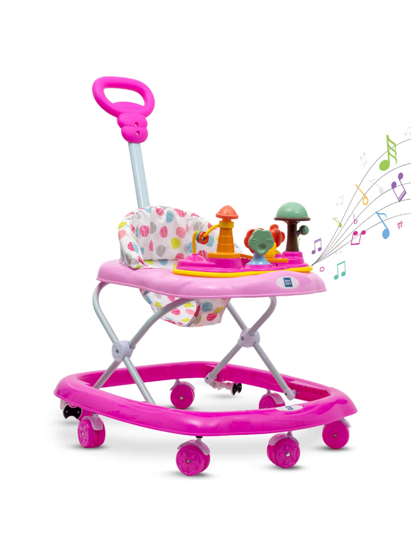 Baby Activity Walker with Musical Toy Tray & Safety Stopper (12-18 Months)