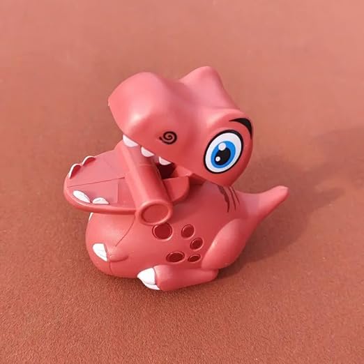 Orange Cartoon Dinosaur Press & Go Toy for Kids