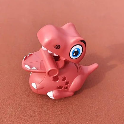 Orange Cartoon Dinosaur Press & Go Toy for Kids