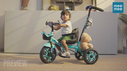 Mee Mee Kids Tricycle with Parent Push Handle & Storage Basket