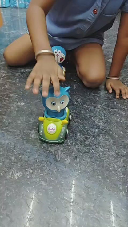 Press & Go Toy Car – Sky Blue Owl