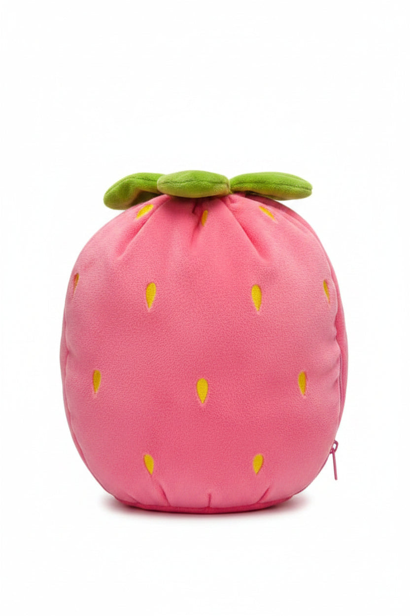 Cute Bunny Plush Toy with Strawberry Cover – Soft Stuffed Rabbit for Kids