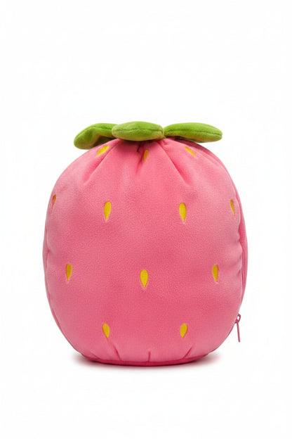 Cute Bunny Plush Toy with Strawberry Cover – Soft Stuffed Rabbit for Kids