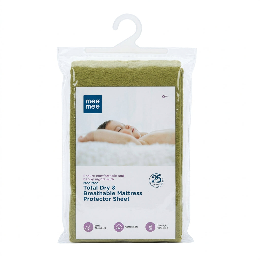 Mee Mee Total Dry & Breathable Mattress Protector Sheet