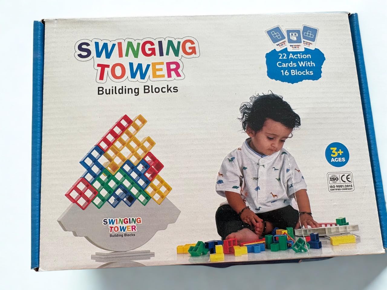Swinging Tower Building Blocks Game for Kids