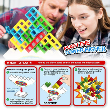 Swinging Tower Building Blocks Game for Kids