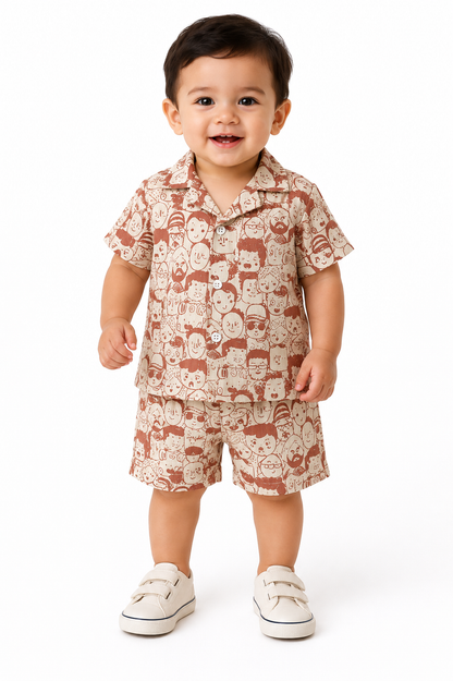 Baby Boys Cartoon Print Co-Ord Clothing Set XL