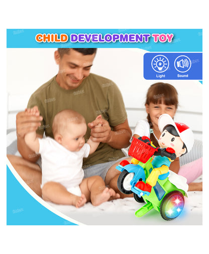 360° Stunt Musical Tricycle Toy with Lights