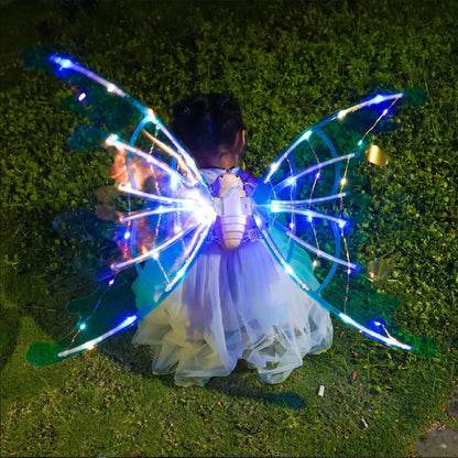 Dream Princess LED Butterfly Wings for Kids – Musical Light-Up Fairy Wings
