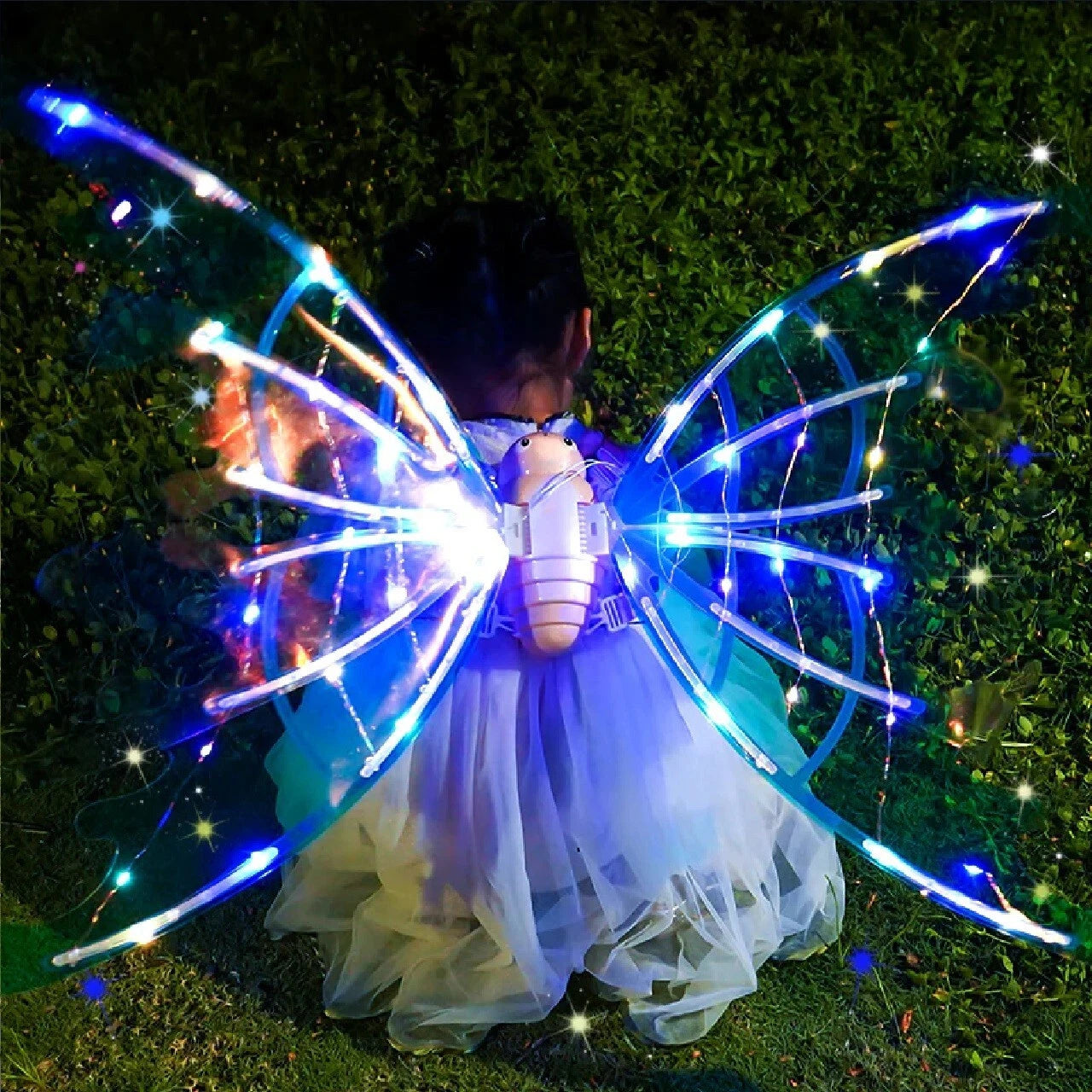 Dream Princess LED Butterfly Wings for Kids – Musical Light-Up Fairy Wings